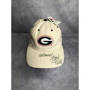 Georgia Bulldogs Mark richt signed hat